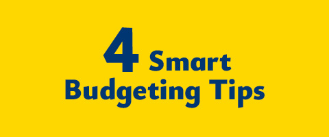 Four smart budgeting tips